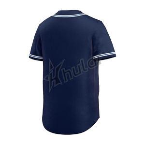 Camiseta de uniforme de béisbol cosida con impresión digital de sublimación transpirable de talla grande con diseño propio personalizado OEM - Product Image 2