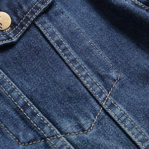 Chaqueta vaquera fácil de llevar para hombre, chaqueta vaquera ligera para hombre, chaqueta vaquera cómoda para hombre, superventas - Product Image 4