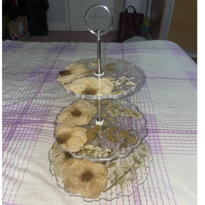 Support à gâteau en résine fait main de forme ronde pour la cuisine à domicile - Product Image 3