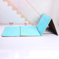 Tapis de prière portable pliable en velours avec dossier et sac