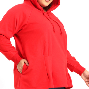 Sweat à capuche pour femme de style récent pour femme avec logo imprimé de grande taille et style streetwear - Product Image 4