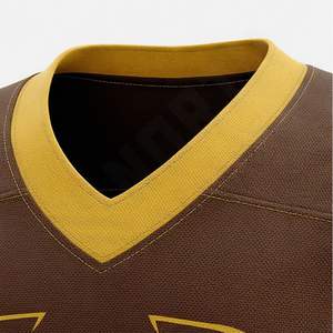 Ensemble d'uniformes de football américain personnalisés en gros, haute qualité, respirant, anti-UV, séchage rapide, grande taille, logo personnalisé, vêtements d'équipe performants - Product Image 4