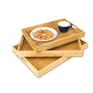 Bandeja de servicio de madera de diseño de lujo Bandeja de servicio de madera y epoxi de resina personalizada Bandeja de servicio decorativa con asas - Product Image 1