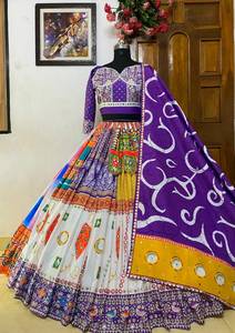 Indian Traditional Lahenga <strong>Choli</strong> Beautiful Color and Print with Heavy Butter Silk Lehnga <strong>Choli</strong> Women Dress Rajasthan Style Women