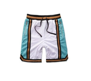 Short en maille de polyester décontracté pour hommes avec poches zippées Short à motifs unis avec logo personnalisé Vente en gros - Product Image 5