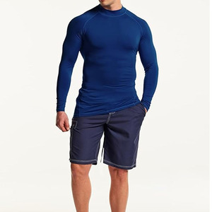 Estilo de lujo Hombres Rash Guard Venta caliente Antiarrugas Alta calidad ligero Razonable Hombres Rash Guard con mangas completas - Product Image 2