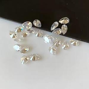 Diamants en vrac taille poire naturelle de haute qualité 0.13 CT à 1.0 CT blanc clair E couleur VVS2 idéal pour bagues colliers et bracelets - Product Image 1