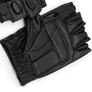 Gants de course d'été de protection confortables gants de vélo en cuir demi-doigt pour le sport et la moto pour le cyclisme - Product Image 5