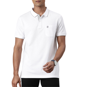 Polo classique pour homme Smart Double Piqué Polo Half Sleeve Authentic Fit T-Shirt - Product Image 4