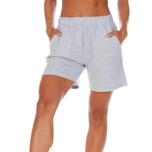 กางเกงขาสั้นผ้าคอตตอนไซส์ใหญ่สำหรับผู้หญิงกางเกงวิ่งเล่นฟิตเนสเข้ายิม - Product Image 2