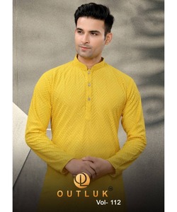 ชุดผ้าพันคอสไตล์อินเดียสำหรับผู้ชายในสไตล์ Punjabi pathani พร้อมปกกระดุมคอผ้าฤดูหนาว