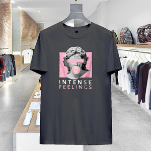 Alta calidad 2022 hombres camiseta de gran tamaño hombres diseñadores camisas hombres marca camiseta mercerizado algodón Panda camisa - Product Image 2