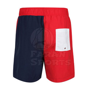 Pantalones cortos de playa para hombre de diseño personalizado OEM 100% algodón cintura media mejor precio ropa de playa informal con patrón sólido - Product Image 2