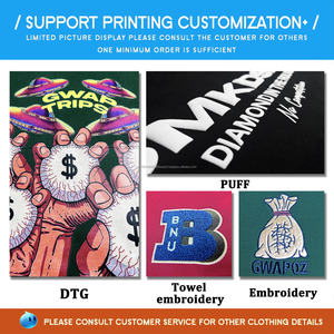 Sudaderas con Capucha Personalizadas con Logotipo para Hombre, de Alta Calidad, 360 Gsm, Algodón y Poliéster, Teñido por Pulverización, Impresión Puff, Cierre de Cremallera, Estilo Vintage, Lavado Ácido - Product Image 6