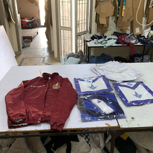 Personalizado su pedido BLUE HOUSE MASTER MASON DELANTAL COLLAR GUANTES CHAQUETA - Product Image 1