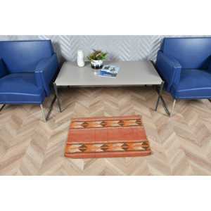 พรมตุรกีวินเทจ ขนาด 1.8x2.7 ฟุต (55x83 ซม.) พรมลายดอกไม้สีแดงคิลิม - Product Image 2