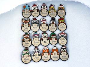 Los mejores árboles de Navidad tradicionales de madera hechos a mano, adornos navideños centelleantes - Product Image 3