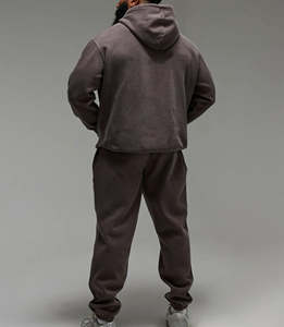 Conjuntos Deportivos Casuales de Otoño, Sudadera con Capucha y Pantalones, Ropa Urbana, Estilo Holgado, Conjuntos Deportivos de Dos Piezas para Hombre, Estilo Jogging Desteñido por el Sol - Product Image 6