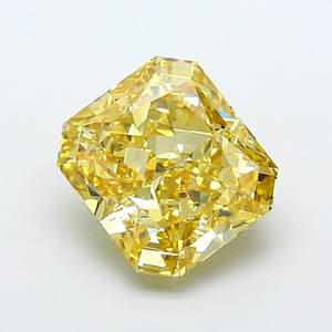 Diamante Radiante de 4.63ct VS1, Color Amarillo Claro Fantasía, Cultivado en Laboratorio - Product Image 1