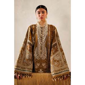 Ensemble de costume pour femme en tissu brodé non cousu EL26-D07 - Product Image 5