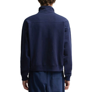 2025 usine personnalisé col rond 1/4 demi fermeture éclair polaire pull coton hommes hiver Streetwear coupe régulière sweat brodé - Product Image 4