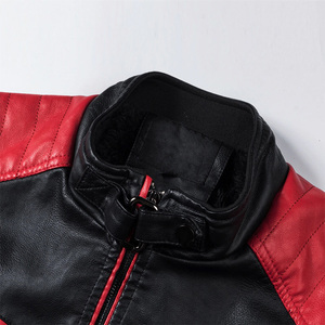 Chaqueta de motorista de invierno vintage personalizada para hombre, Chaqueta corta de cuero PU con detalles en piel de vaca, precio al por mayor - Product Image 6