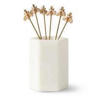 Piques à cocktail en forme de boule très vendues, en acier inoxydable doré, agitateurs à boissons, bâtonnets à mélanger, brochettes réutilisables pour garnitures, cure-dents pour apéritifs