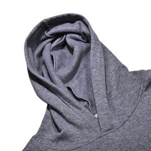 Conjunto deportivo de dos piezas personalizado para hombre, chándal de invierno de Color sólido, traje de ocio tejido, forro polar de algodón 100% transpirable - Product Image 4