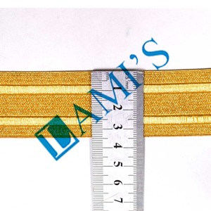 Wholesale French Gold Lace Braid Trim Embroidered <b>Ribbon</b> Pattern for Shoes OEM Ceremonial Braided Lace with Metal Fringes - Product Image 5