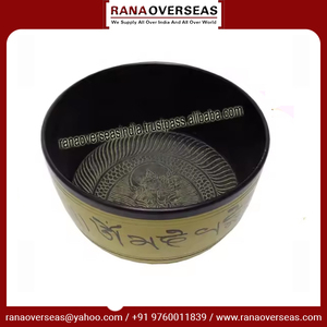 Bol chantant en aluminium gravé de super qualité à double tonalité pour la pleine conscience, la guérison des chakras et la maditation - Product Image 2