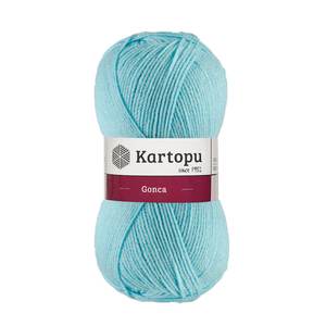 เส้นด้าย kartopu gonca แบบเปิดตาข่าย K502 100 GR สีฟ้าใส - Product Image 1