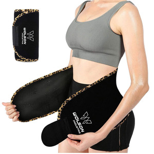 Custom Logo Camo Waist Trimmer Exercise Workout Belt for Women and Men Adjustable Waist <b>Trainer</b> Belt Sweat Belt Waist Trimmer. - Product Image 1
