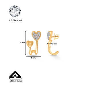 Pendientes de Aro Huggie de Oro de 14k con Baño de Rodio, Perlas y Circonitas para Mujer - Product Image 5