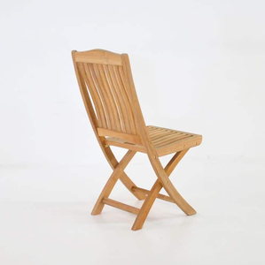 Chaises de restaurant pliantes en teck massif 46x61x95, finition lisse et soignée, durabilité éprouvée, vendues à prix de gros - Product Image 5