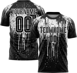 ODM 2025 Uniforme de football personnalisé Impression par transfert thermique. Service d'usine OEM. Vêtements de football de qualité professionnelle 100% polyester - Product Image 3