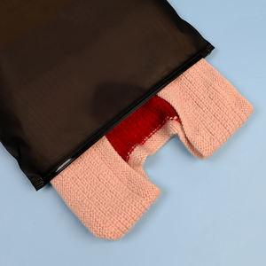 サンフ マットブラック CPE プラスチック フロスト加工 ジップロックバッグ 衣類包装 水着 下着 衣類収納 ジッパー付きポリ袋 - Product Image 4