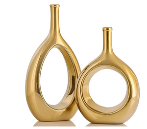 Royal Look hecho a mano para decoración de hogar y jardín, florero pulido dorado de tamaño mediano, jarrones de decoración de mesa para fiesta de boda - Product Image 6