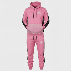 Survêtements en molleton pour hommes de haute qualité à manches longues avec fermeture éclair, imprimés décontractés pour l'hiver, dernières tendances de la mode décontractée, vêtements de sport - Product Image 3