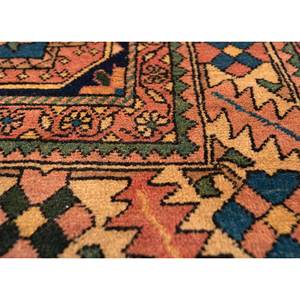 Tapis en laine noués à la main Nuray, géométriques, 9x12, rectangulaires abstraits pour la maison, pour le salon ou la chambre - Pae-5066 en rouge et orange - Product Image 3