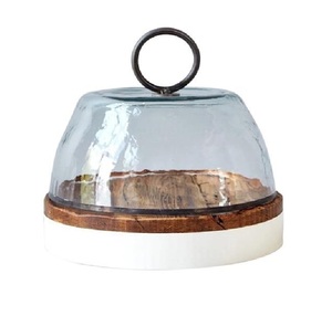 Dôme élégant pour servir du fromage aux fruits Vaisselle d'hôtel Vaisselle parfaite pour les desserts, les collations, les biscuits Accessoire de vaisselle élégant - Product Image 4