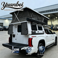 Camper de camion à toit rigide de haute qualité et robuste pour les voyages tout-terrain avec compartiments verrouillables