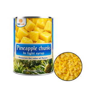 Best Quality Made In Vietnam Hot Sale Deeply Sweet Canned <b>Pineapple</b> Chunks in <b>Light</b> Syrup Packed in 20oz Can - Product Image 1