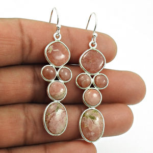Bijoux Boho Design Moderne en Argent Sterling 925 Fait Main avec des Pierres Précieuses de Rhodochrosite Naturelles, Vente en Gros Fournisseurs - Product Image 2