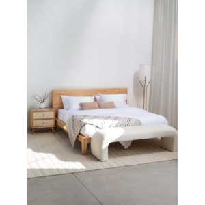 Lit en bois clair avec menuiserie japonaise Kohana - Product Image 2