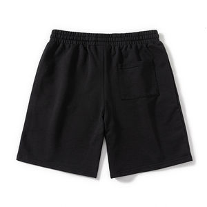 Pantalones cortos para correr de cintura alta para hombre, cómodos pantalones cortos holgados de algodón, pantalones cortos estampados al por mayor, frente sólido con estilo - Product Image 5