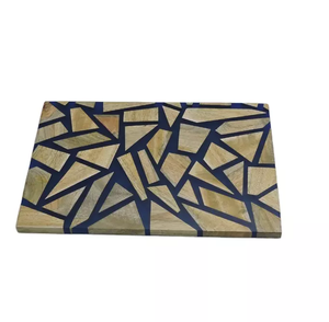 Bloc à découper en bois naturel et en résine avec outils de cuisine, bon matériau, planche à fromage pour Restaurant, hôtel, maison, cadeau d'affaires - Product Image 6