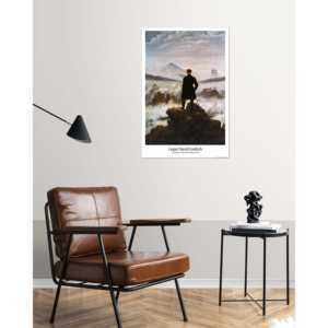 ภาพพิมพ์ศิลปะสไตล์ดั้งเดิมของคาสปาร์ เดวิด ฟรีดริช รุ่นคนเดินทางเหนือทะเลหมอก - Product Image 1