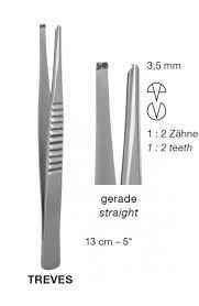Ensemble d'instruments manuels de haute qualité en acier inoxydable allemand, comprenant des pinces à pansements et des pinces à tissus Treves - Product Image 2