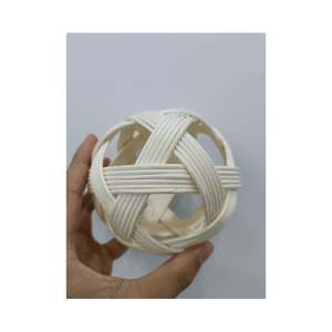 Bons de football ronds naturels en rotin Sepaktakraw taille personnalisée du Vietnam - Product Image 2