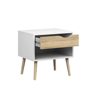 Wooden Bedside Table Modern Simple Nordic Nightstands <b>Small</b> Cabinet Mini with <b>Drawer</b> Bedroom Storage Cabinet for Sale - Product Image 6